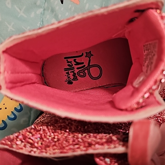 OLivia Miller pink glitter combat boots - Picture 4 of 6